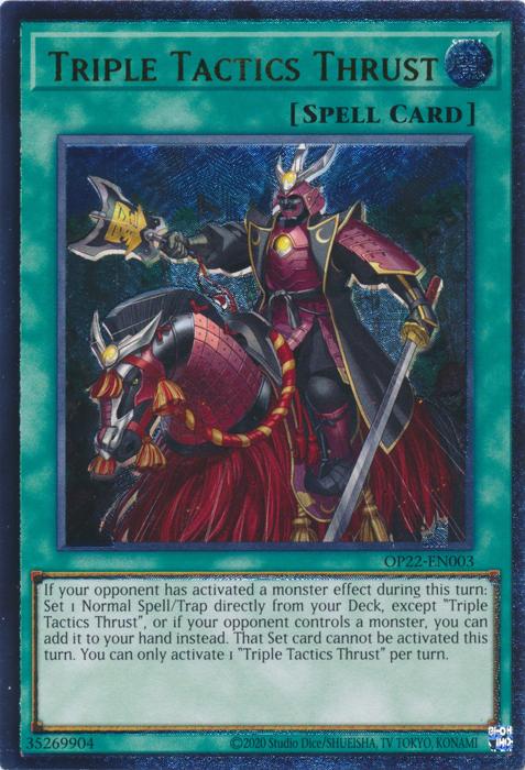 Triple Tactics Thrust - OP22-EN003 - Ultimate Rare - Unlimited