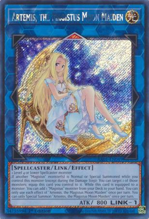 Artemis, the Magistus Moon Maiden - RA01-EN049 - Platinum Secret Rare - 1st Edition