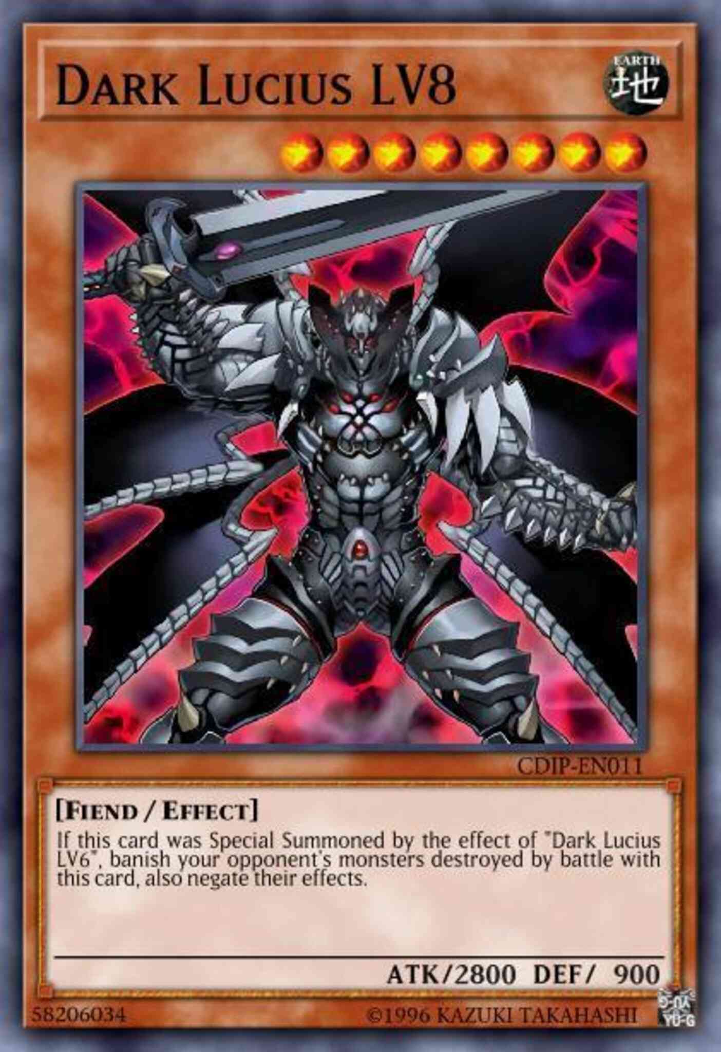 Dark Lucius LV8 - CDIP-EN011 - Ultra Rare - 1st Edition