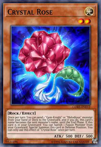 Crystal Rose - CORE-EN012 - Rare - 1st Edition