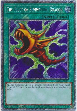 The Flute of Summoning Dragon - RA03-EN087 - Platinum Secret Rare - 1st Edition