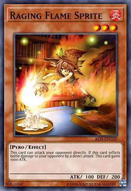 Raging Flame Sprite - BP01-EN136 - Starfoil Rare - 1st Edition