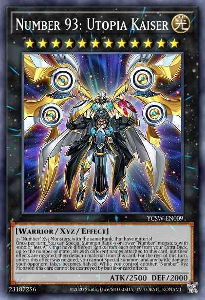 Number 93: Utopia Kaiser - YCSW-EN009 - Super Rare - Limited