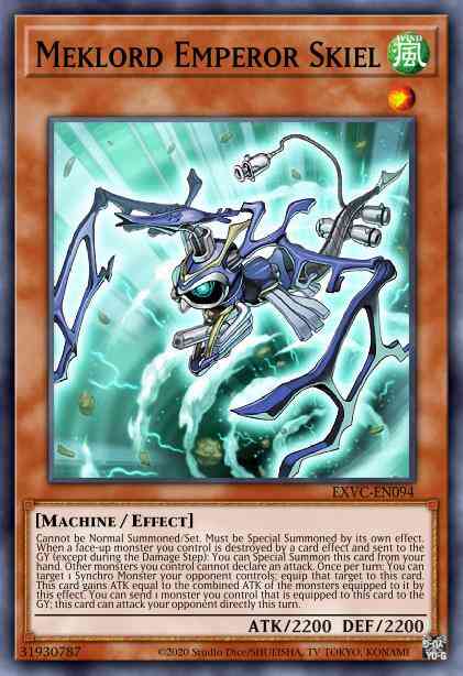 Meklord Emperor Skiel - EXVC-EN094 - Secret Rare - 1st Edition