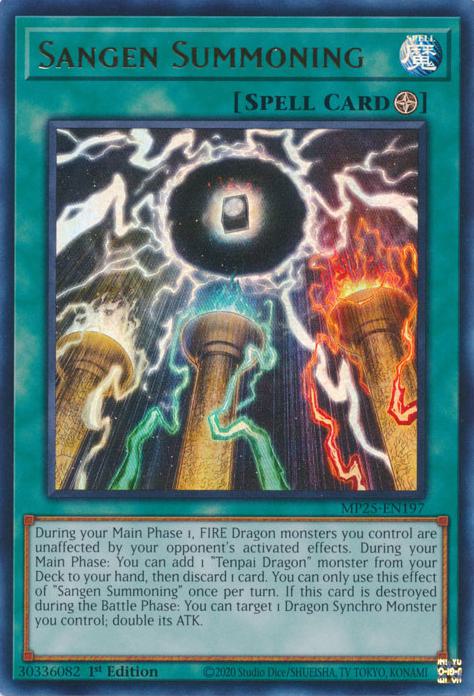 Sangen Summoning - MP25-EN197 - Ultra Rare - 1st Edition