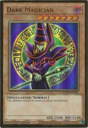 Dark Magician - MGED-EN002 - Premium Gold Rare - 1st Edition