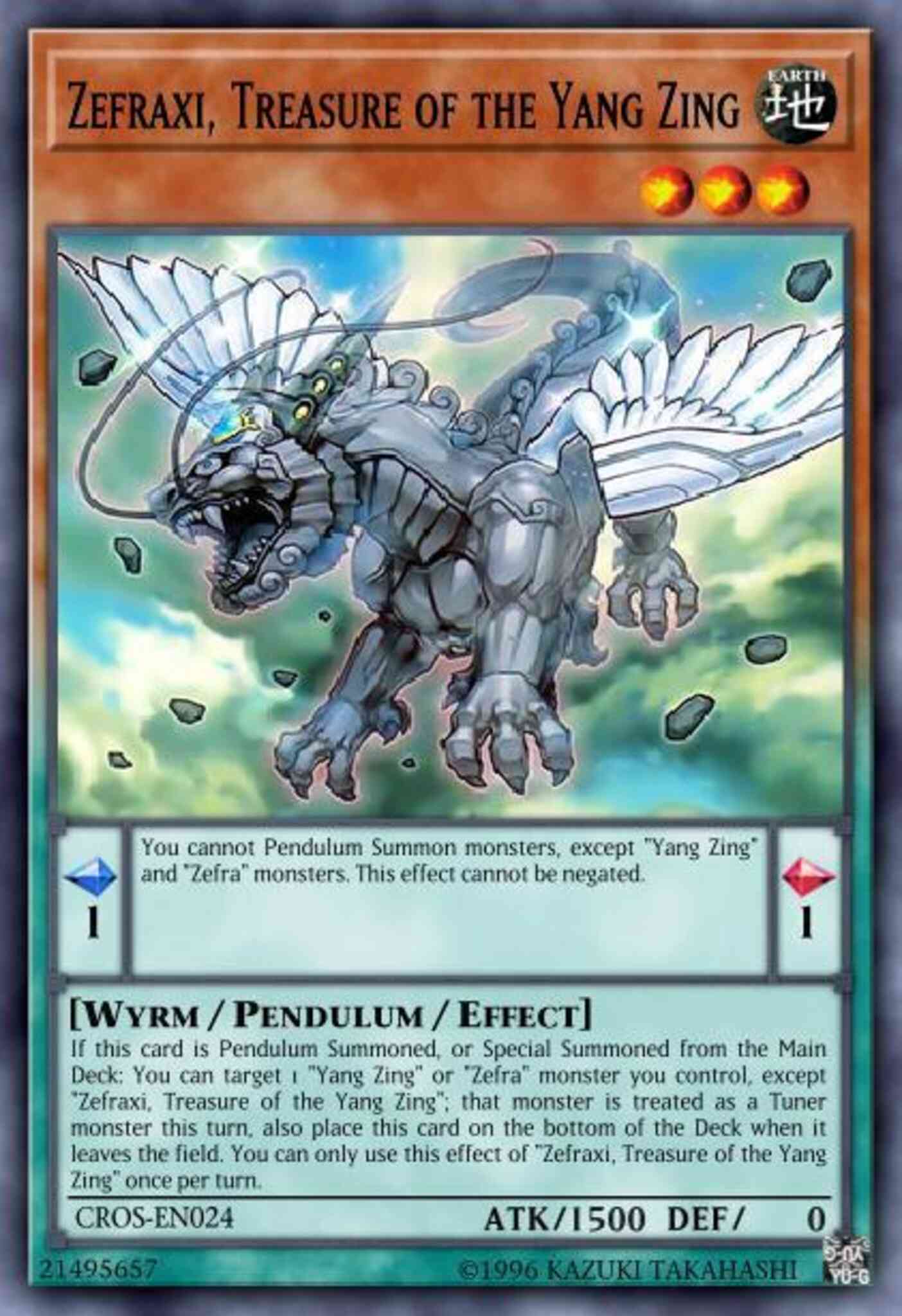 Zefraxi, Treasure of the Yang Zing - PEVO-EN046 - Super Rare - 1st Edition