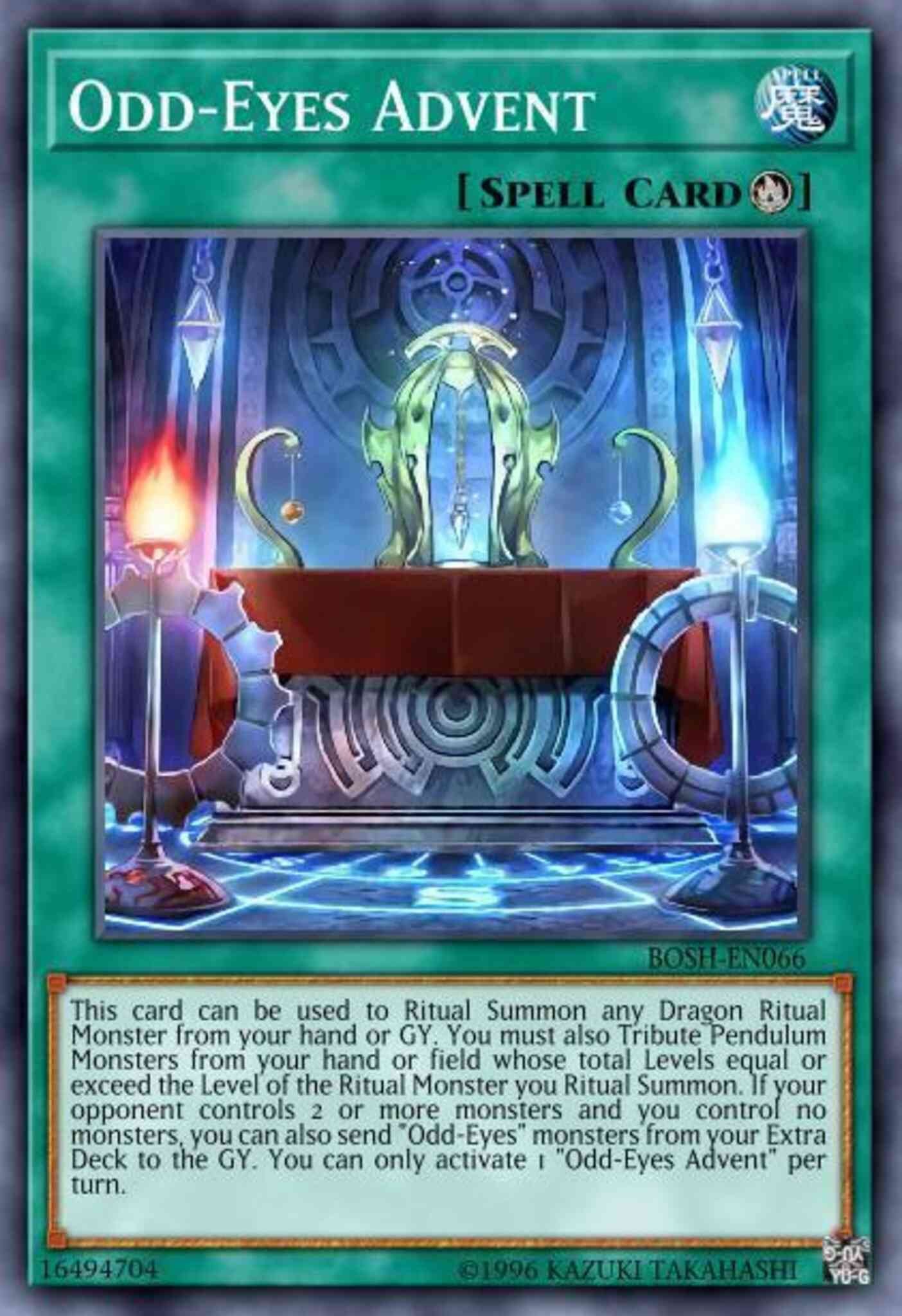 Odd-Eyes Advent - BOSH-EN066 - Rare - Unlimited