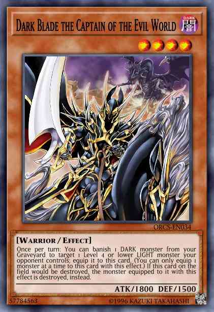Dark Blade the Captain of the Evil World - ORCS-EN034 - Rare - 1st Edition