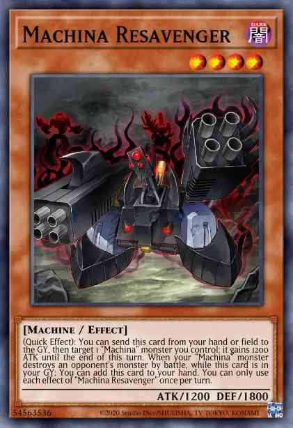 Machina Resavenger - LDS1-EN119 - Ultra Rare - 1st Edition