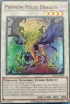 Phonon Pulse Dragon - OP16-EN008 - Super Rare - Unlimited