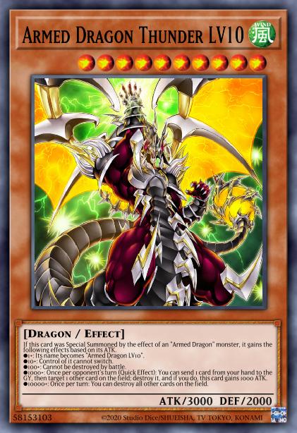 Armed Dragon Thunder LV10 - BLVO-EN001 - Secret Rare - 1st Edition