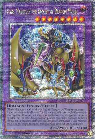 Dark Magician the Knight of Dragon Magic - BLMR-EN001 - Quarter Century Secret Rare - 1st Edition