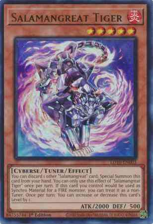 Salamangreat Tiger - LD10-EN003 - Ultra Rare - 1st Edition