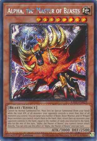 Alpha, the Master of Beasts - RA01-EN022 - Platinum Secret Rare - 1st Edition