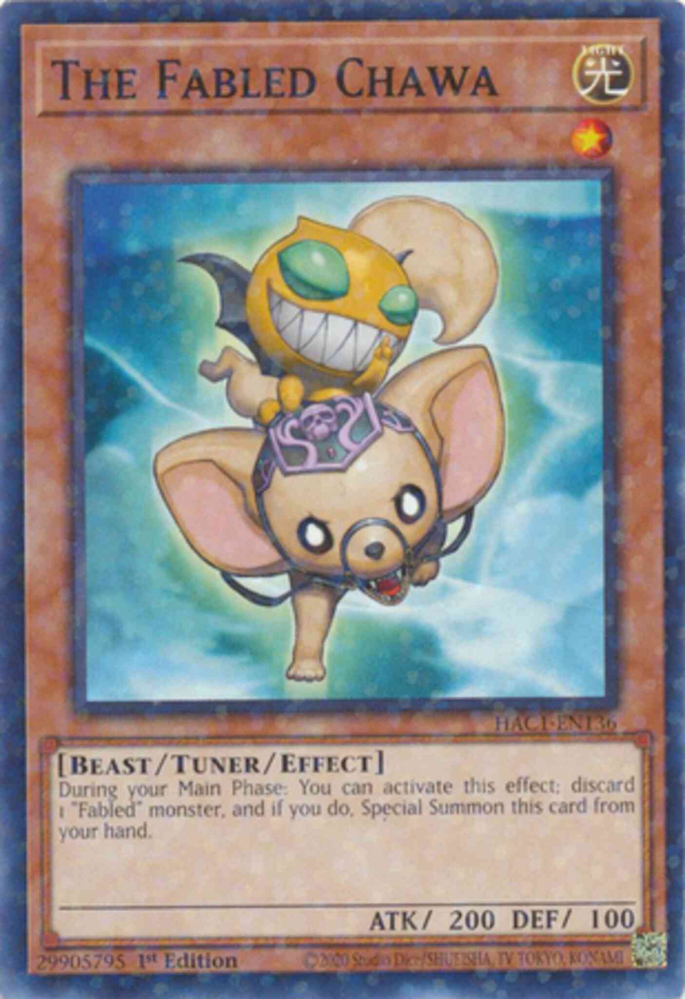 The Fabled Chawa - HAC1-EN136 - Duel Terminal Normal Parallel Rare - 1st Edition