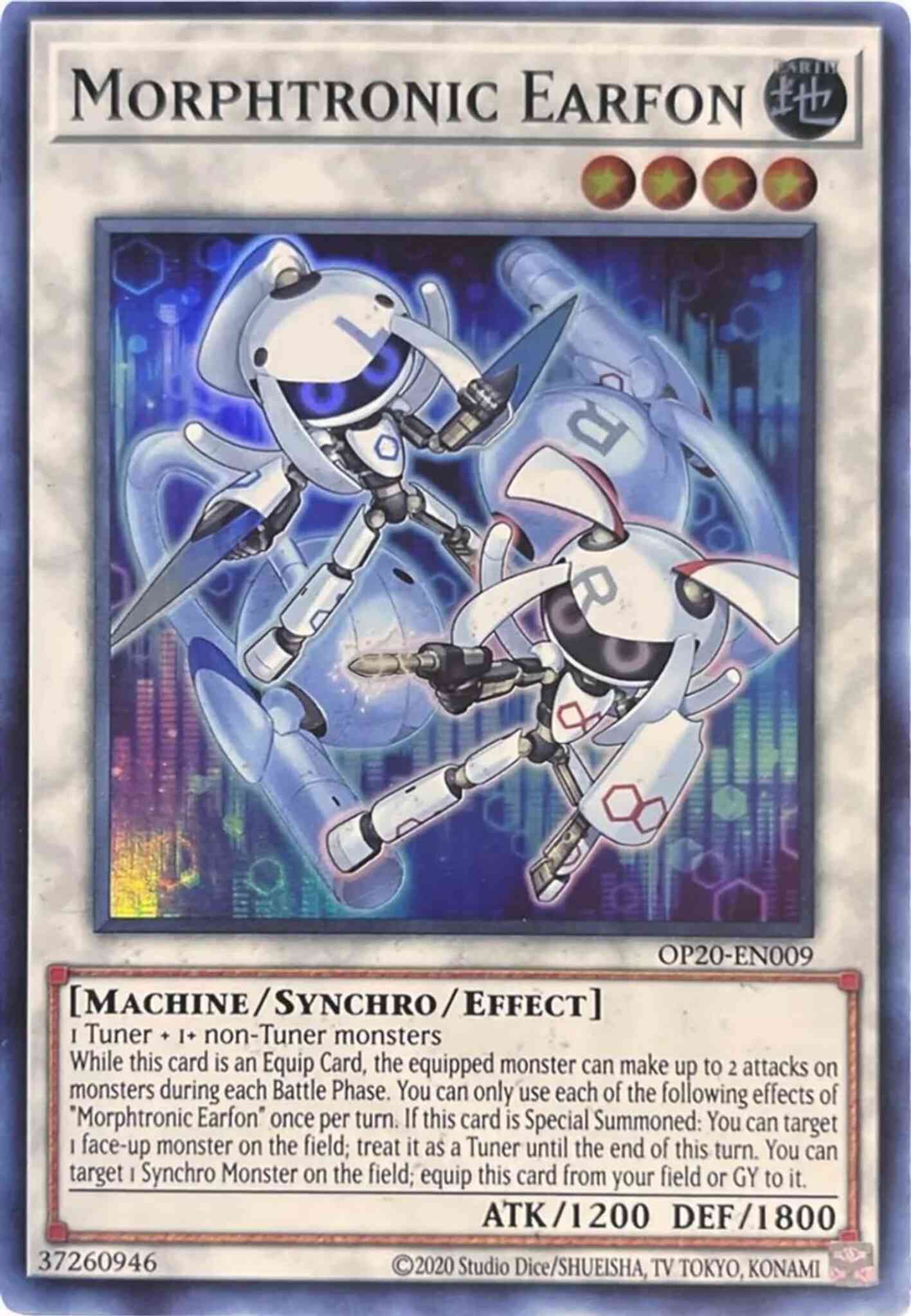 Morphtronic Earfon - OP20-EN009 - Super Rare - Unlimited