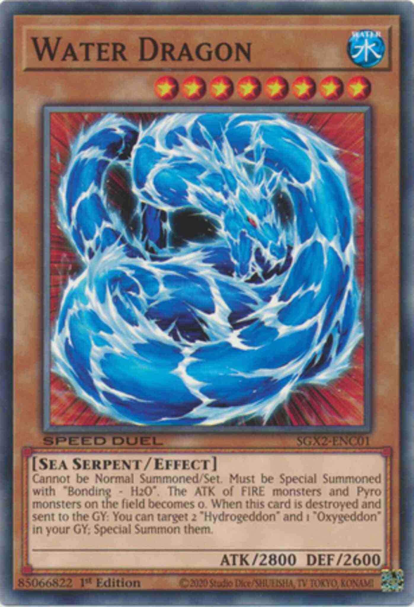 Water Dragon - SGX2-ENC01 - Common - 1st Edition