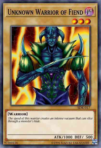 Unknown Warrior of Fiend - SDK-017 - Common - 1st Edition