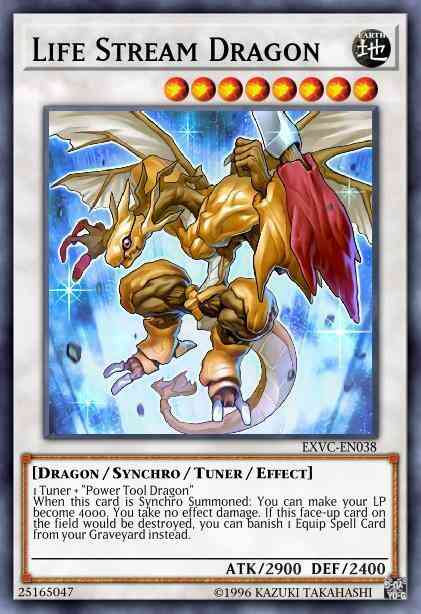 Life Stream Dragon - EXVC-EN038 - Ultimate Rare - 1st Edition