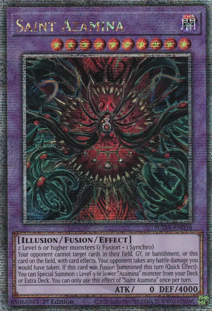 Saint Azamina - SUDA-EN036 - Quarter Century Secret Rare - 1st Edition