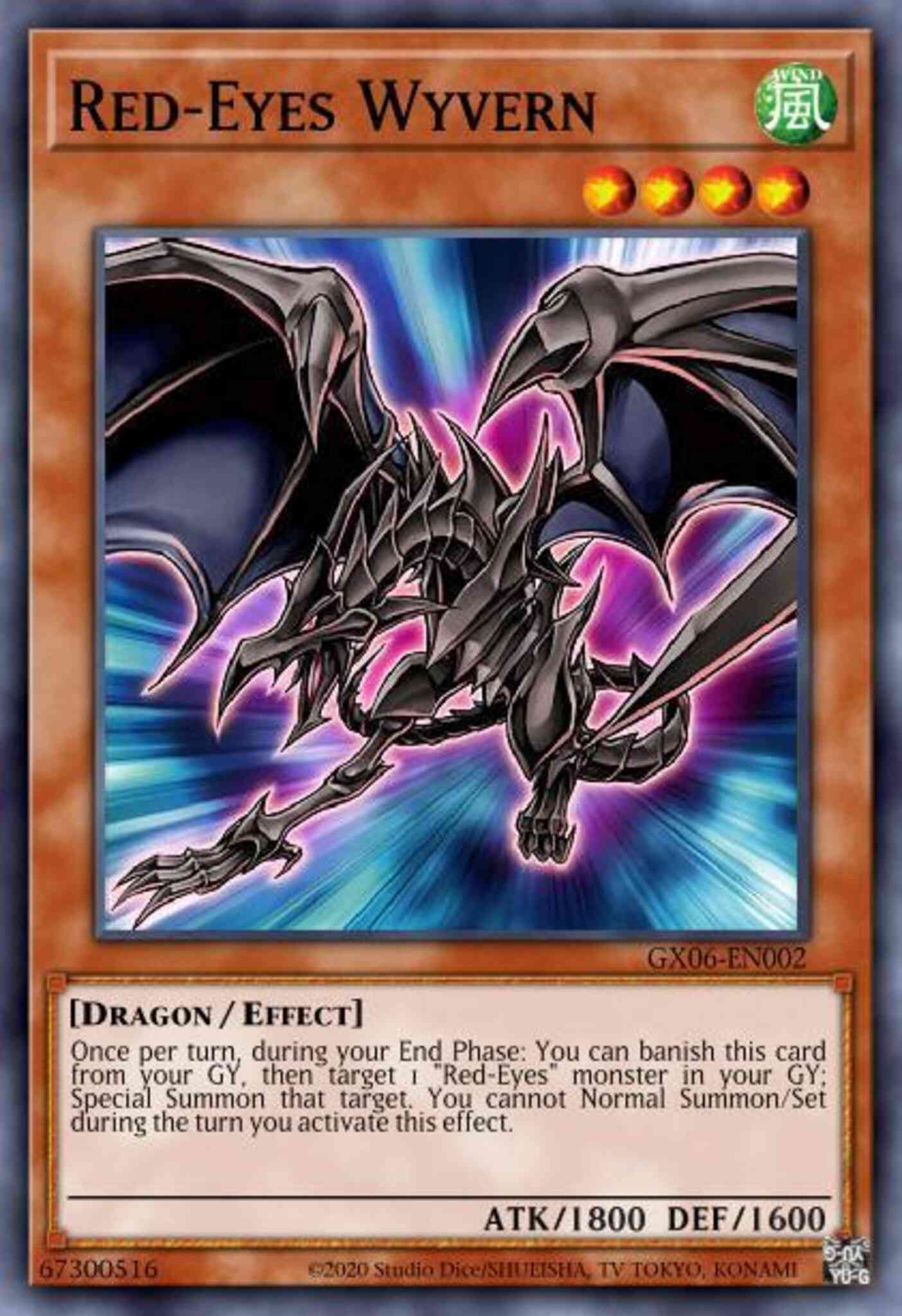 Red-Eyes Wyvern - LDS1-EN005 - Common - 1st Edition