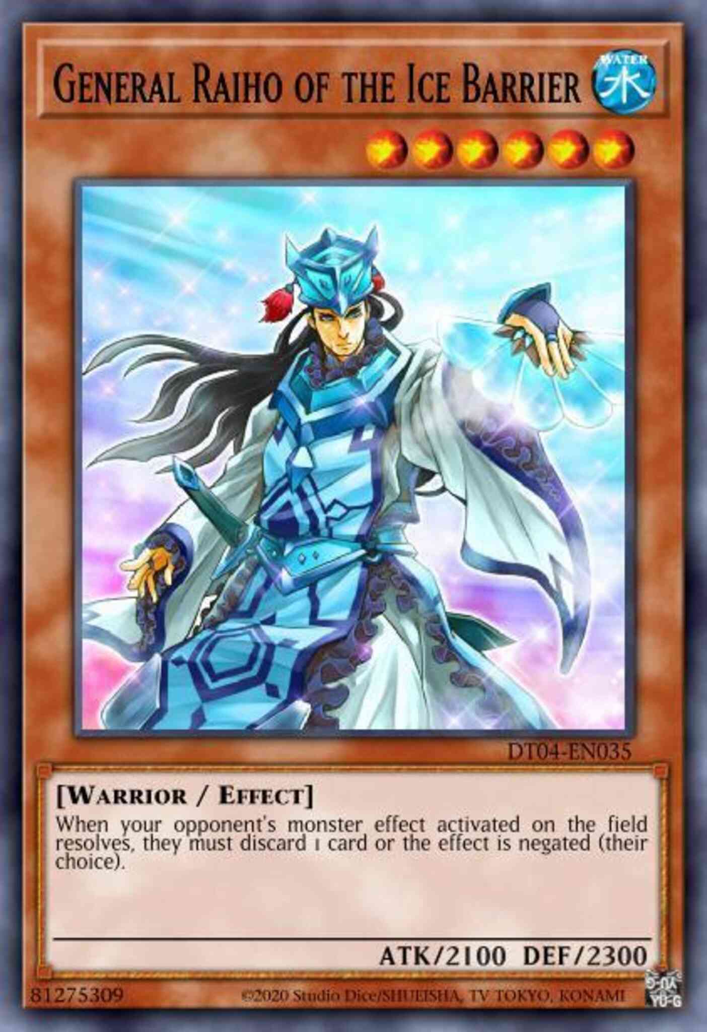 General Raiho of the Ice Barrier - HA04-EN025 - Secret Rare - 1st Edition