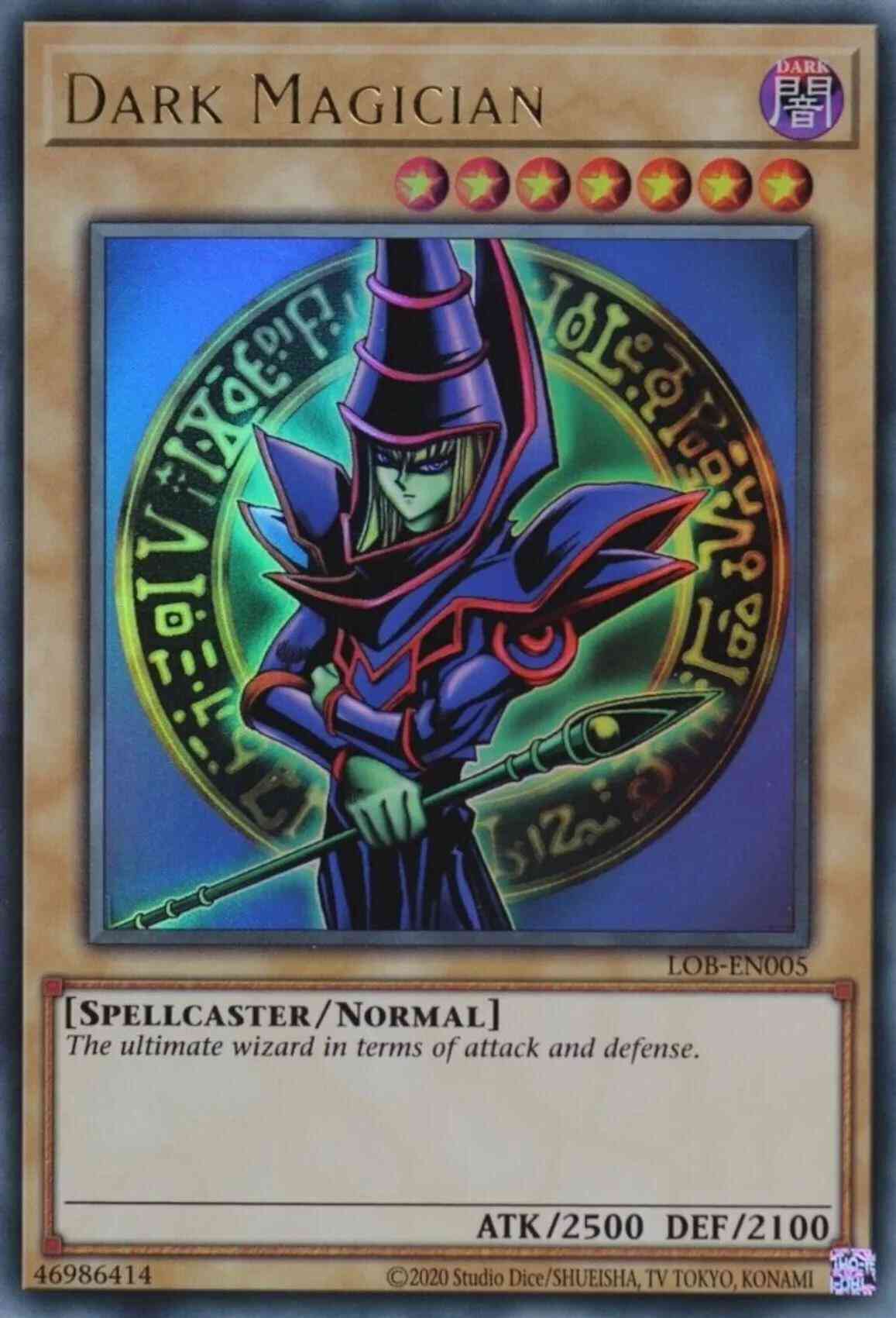 Dark Magician - 25th Anniversary - LOB-EN005 - Ultra Rare - Unlimited