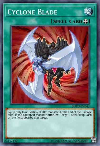Cyclone Blade - POTD-EN043 - Rare - 1st Edition