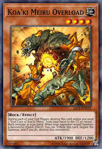 Koa'ki Meiru Overload - SECE-EN033 - Rare - 1st Edition