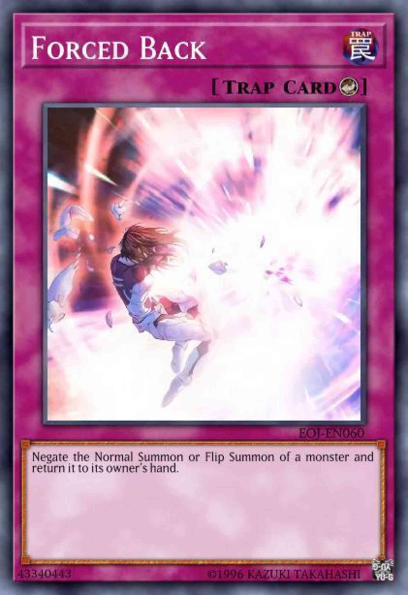 Forced Back - EOJ-EN060 - Ultimate Rare - 1st Edition