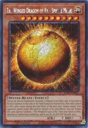 The Winged Dragon of Ra - Sphere Mode - RA01-EN007 - Platinum Secret Rare - 1st Edition