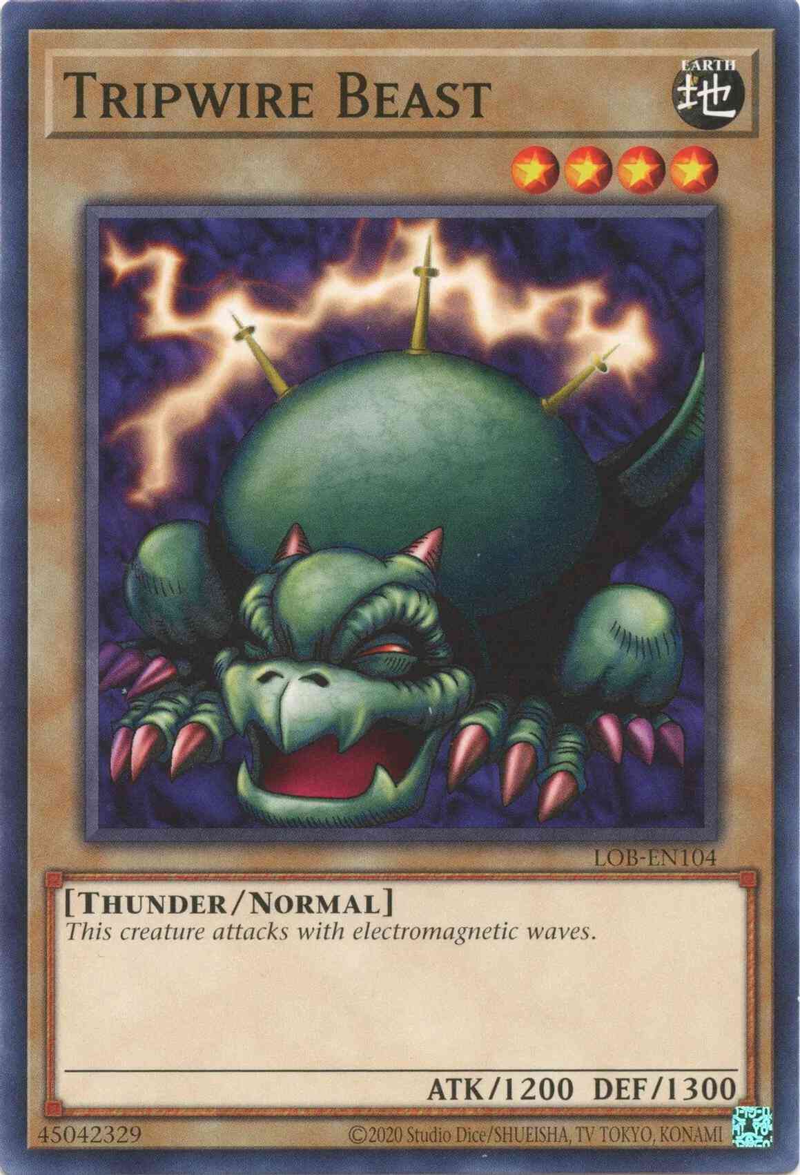 Tripwire Beast - 25th Anniversary - LOB-EN104 - Common - Unlimited