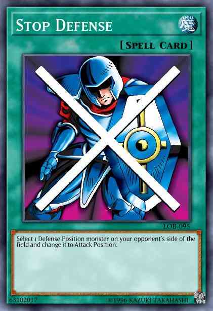 Stop Defense - LOB-095 - Rare - Unlimited