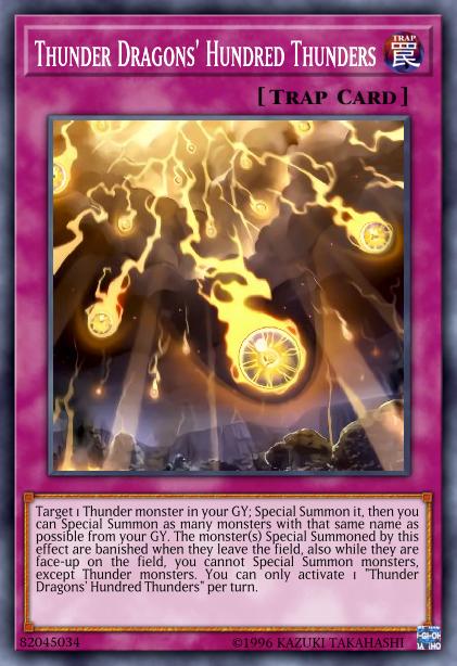 Thunder Dragons' Hundred Thunders - MP19-EN207 - Common - 1st Edition