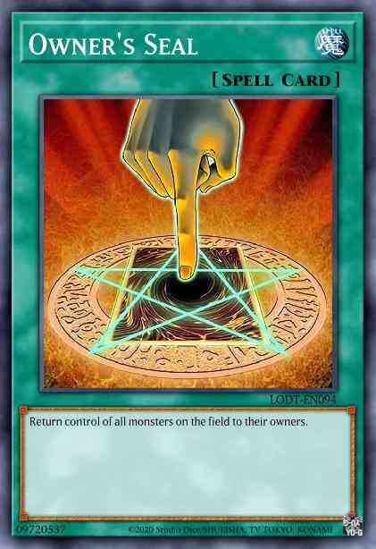 Owner's Seal - LODT-EN094 - Rare - Unlimited