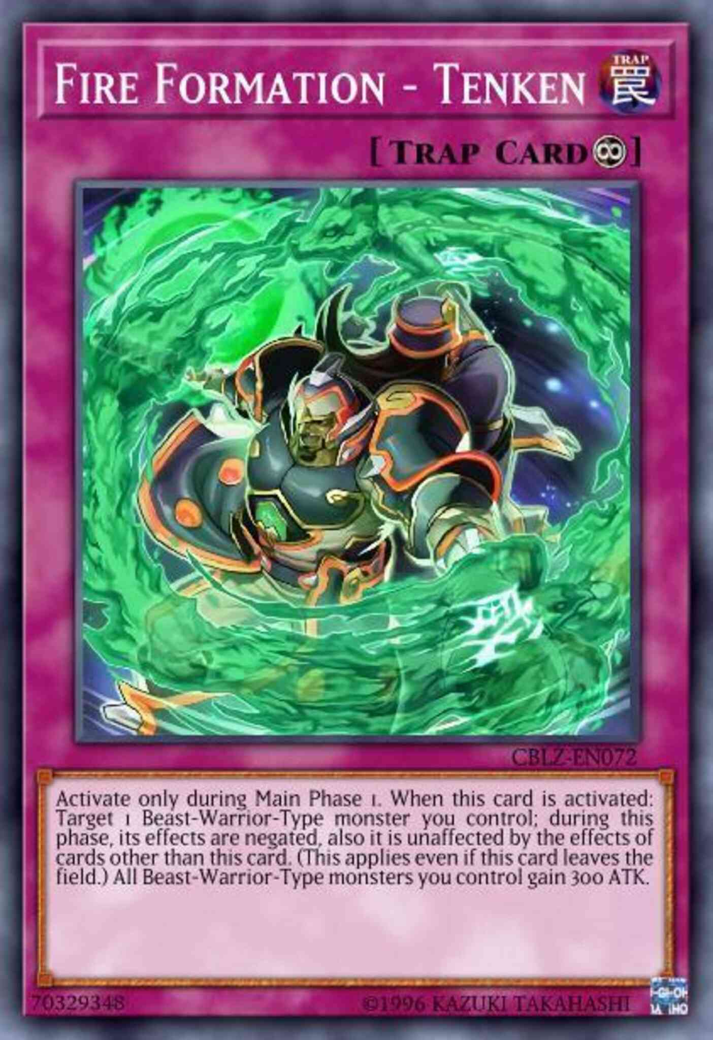 Fire Formation - Tenken - CBLZ-EN072 - Common - 1st Edition