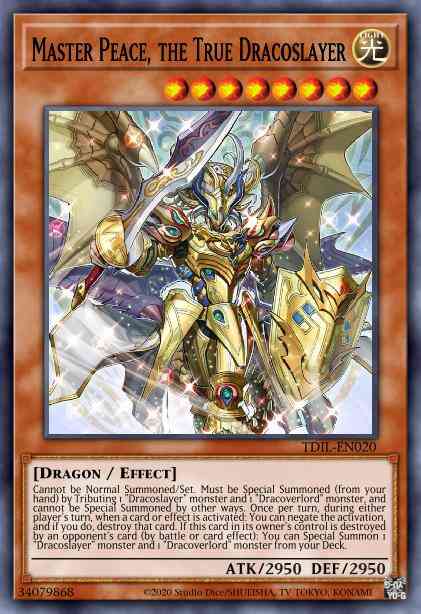 Master Peace, the True Dracoslayer - TDIL-EN020 - Ultra Rare - 1st Edition