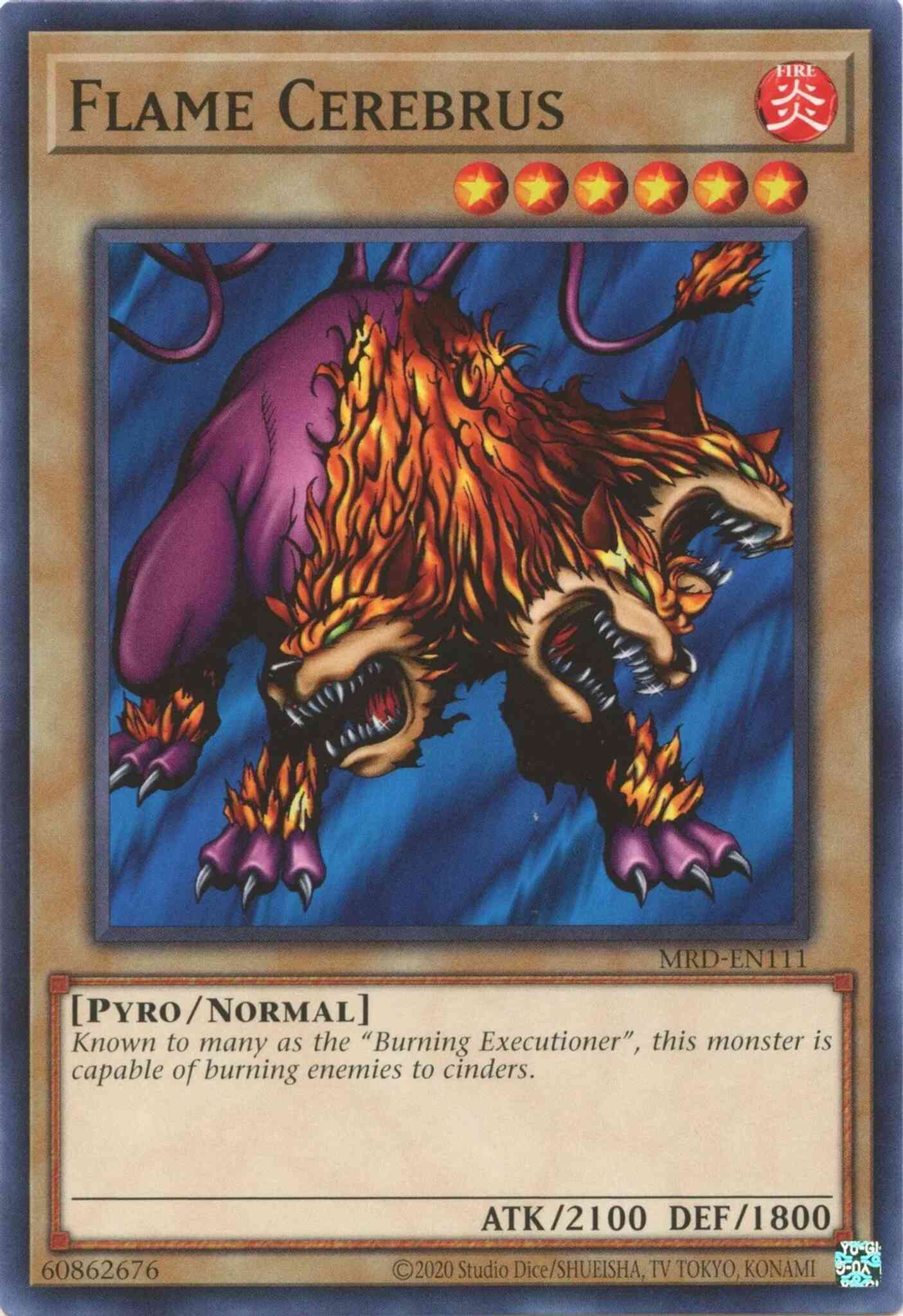 Flame Cerebrus - 25th Anniversary - MRD-EN111 - Common - Unlimited