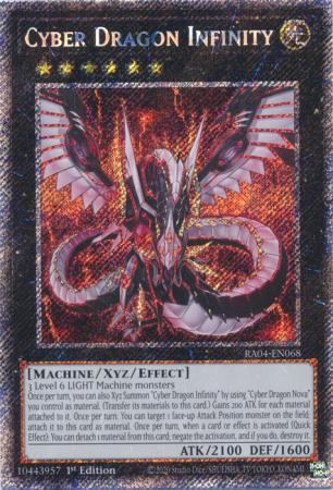 Cyber Dragon Infinity - RA04-EN068 - Platinum Secret Rare - 1st Edition