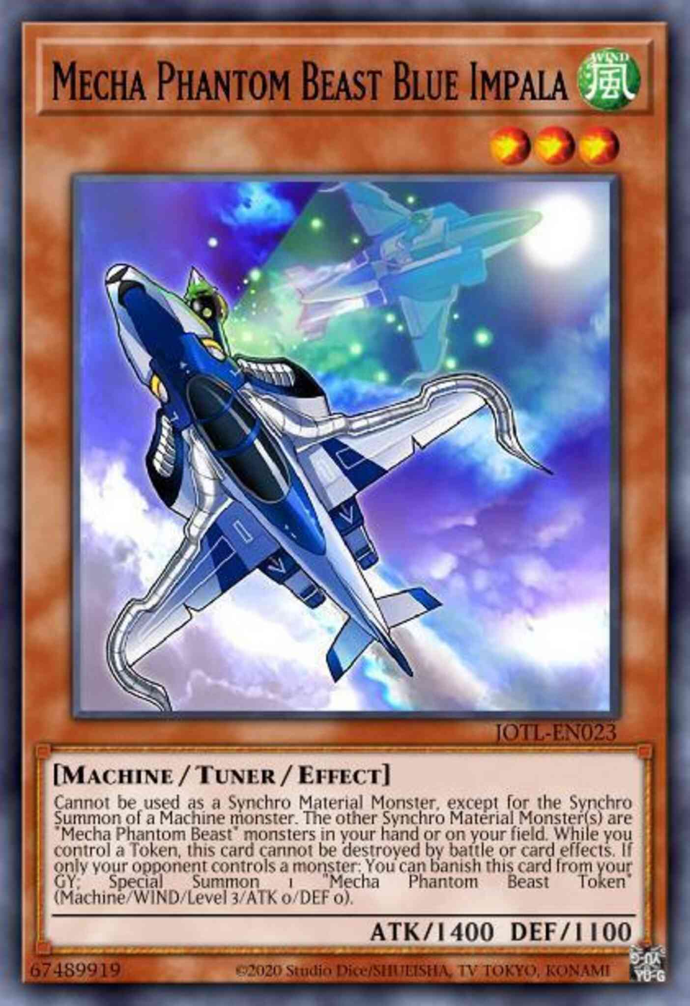 Mecha Phantom Beast Blue Impala - MP14-EN076 - Ultra Rare - 1st Edition