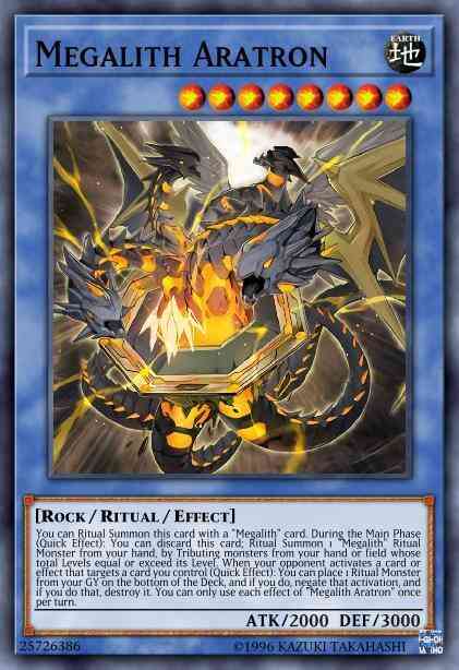 Megalith Aratron - IGAS-EN040 - Super Rare - 1st Edition