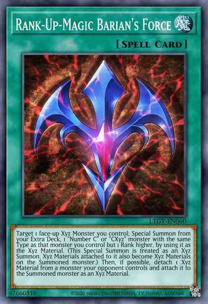 Rank-Up-Magic Barian's Force - LTGY-EN060 - Ultimate Rare - 1st Edition