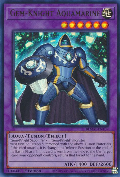 Gem-Knight Aquamarine - BLMM-EN137 - Ultra Rare - 1st Edition