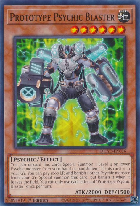 Prototype Psychic Blaster - DUAD-EN016 - Common - 1st Edition
