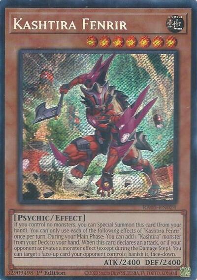 Kashtira Fenrir - RA05-EN024 - Secret Rare - 1st Edition