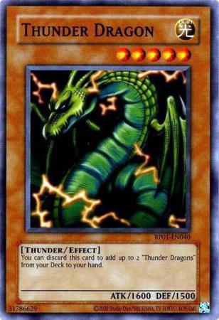 Thunder Dragon - 2020 Date Reprint - RP01-EN040 - Common - Unlimited