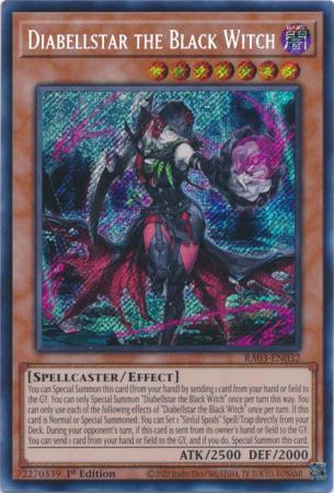 Diabellstar the Black Witch - RA03-EN032 - Secret Rare - 1st Edition
