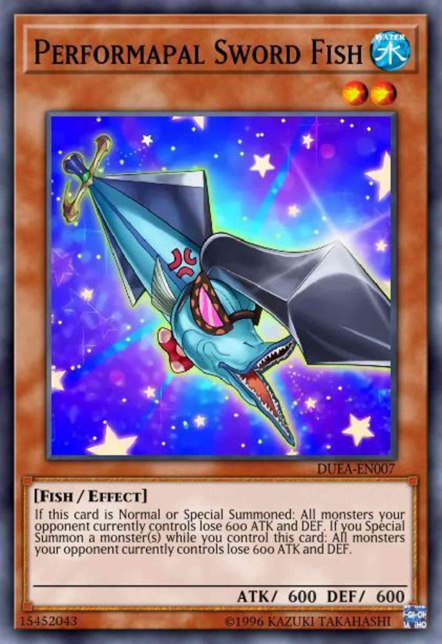 Performapal Sword Fish - DUEA-EN007 - Common - 1st Edition