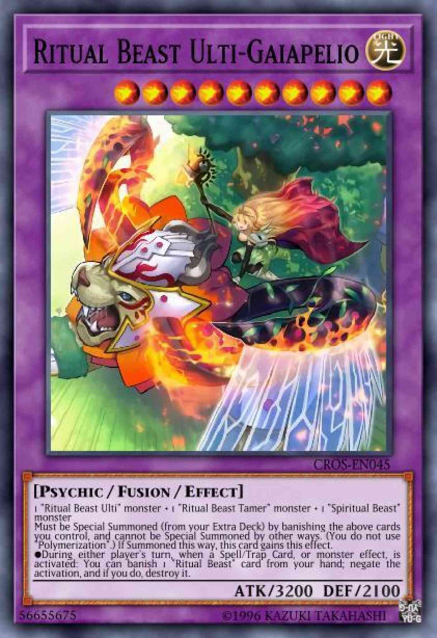 Ritual Beast Ulti-Gaiapelio - CROS-EN045 - Ultimate Rare - 1st Edition